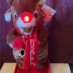 NWT: Singing 14” Rudolph the red nose reindeer